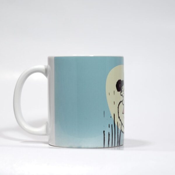 Ceramic Coffee Mug With Doodle Print - Take Care - Image 2