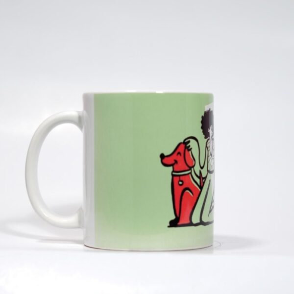 Ceramic Coffee Mug with Doodle Print: The FAMILY - Image 3