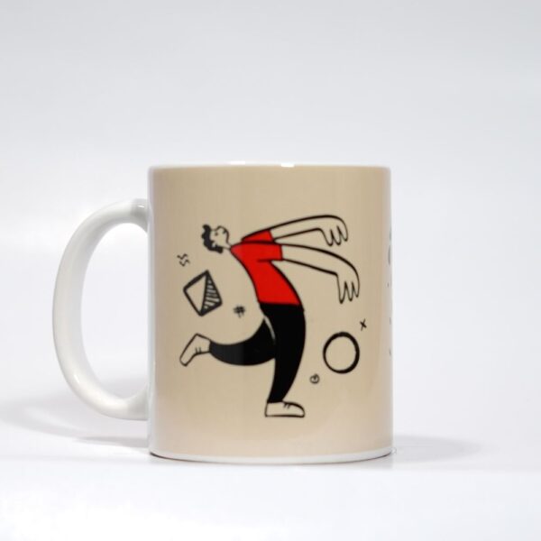 Ceramic Coffee Mug with Doodle Print - I Need My Coffee - Image 2