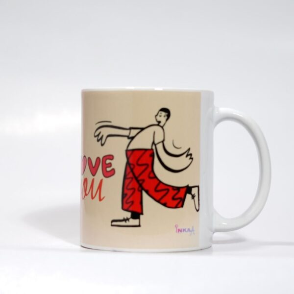 Ceramic Coffee Mug With Doodle Print - The Proposal - Image 3