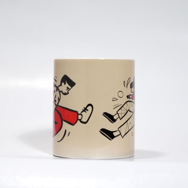 Ceramic Coffee Mug With Doodle Print : THE FIGHT CLUB - Image 2