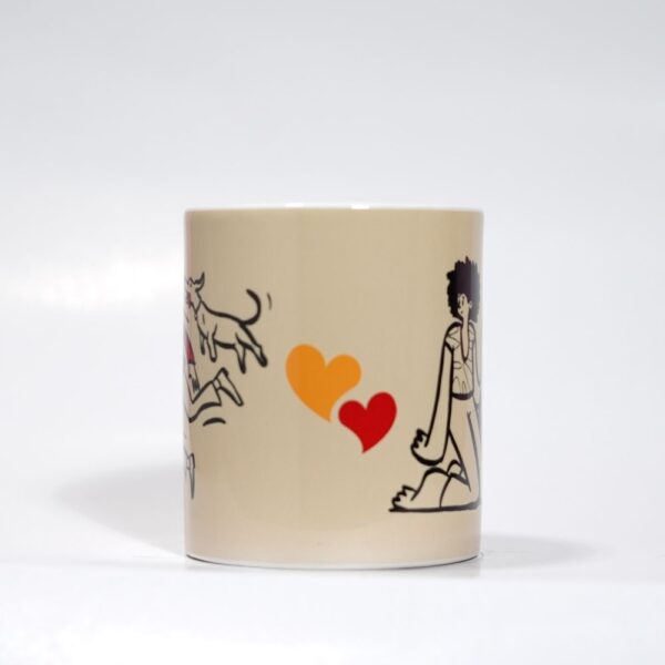 Ceramic Coffee Mug with Doodle Print - The Pet Lovers - Image 3