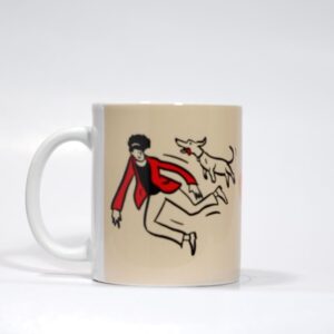 Ceramic Coffee Mug with Doodle Print - The Pet Lovers