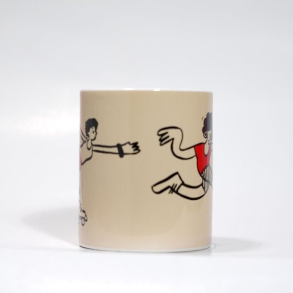 Ceramic Coffee Mug with Doodle Print : BREAK FREE - Image 2