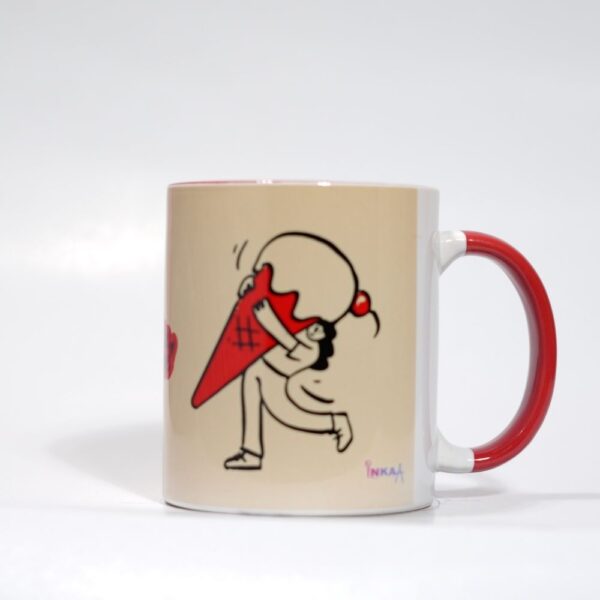 Ceramic Coffee Mug With Doodle Print - MY ICECREAM