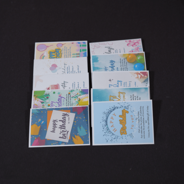 Colorful Birthday Greeting Cards -JUMBO (Pack of 10) - Image 3