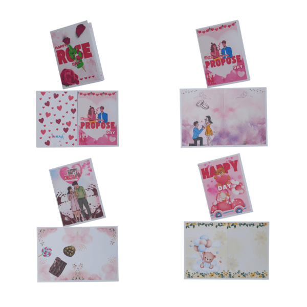 Valentine's Week Celebration Cards | Set of 8 - Image 3