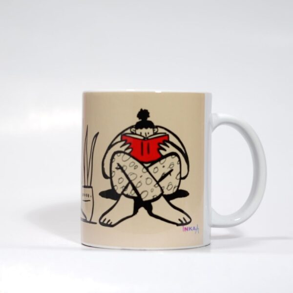 Ceramic Coffee Mug with Doodle Print -  The Group Studies