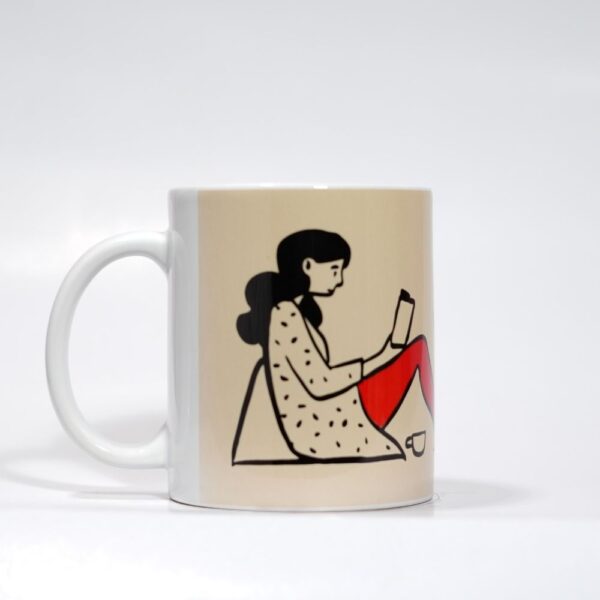 Ceramic Coffee Mug with Doodle Print -  The Group Studies - Image 3