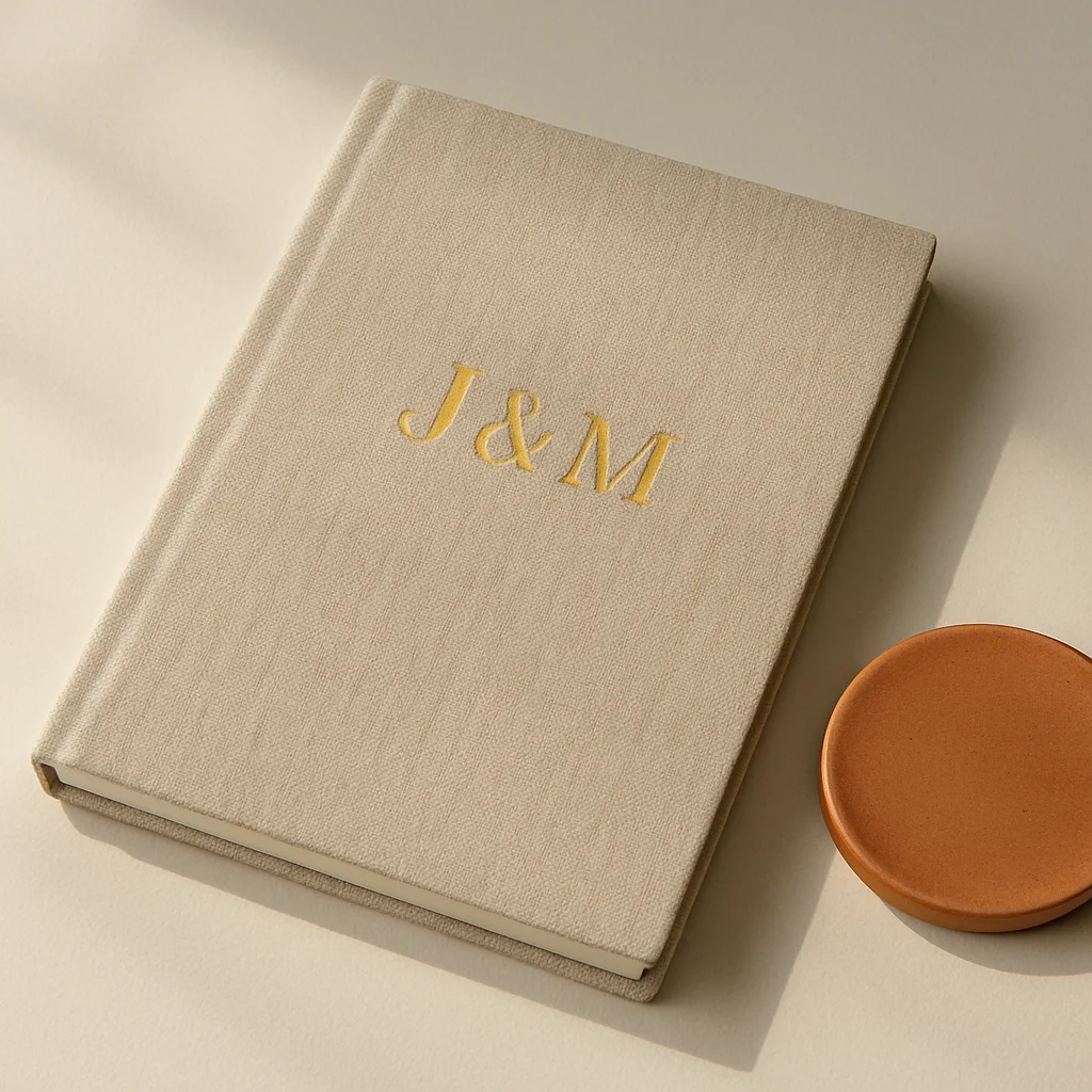 Custom Foil Monogram Journal