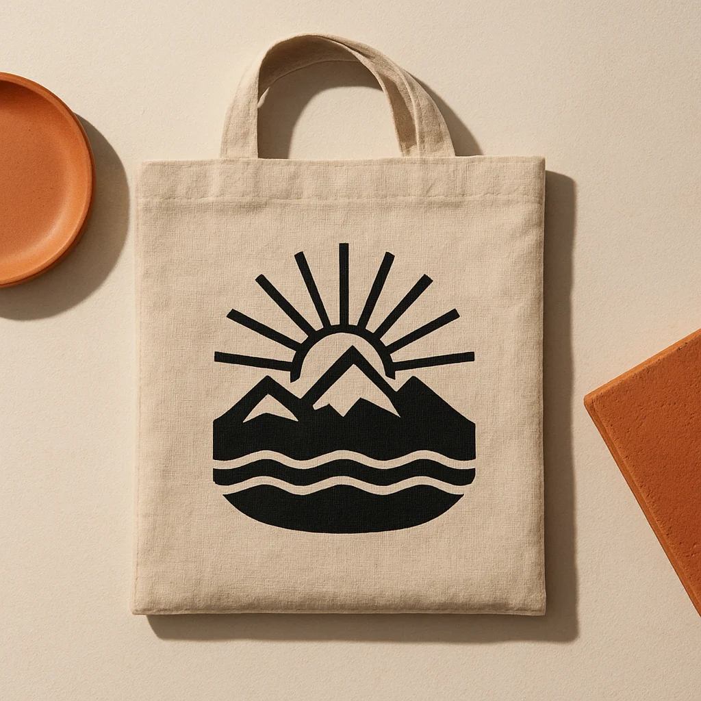 Custom Printed Flax Linen Tote